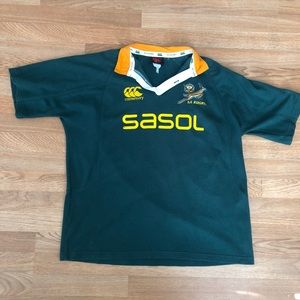 South Africa Springboks Rugby Shirt.Vintage 1990s